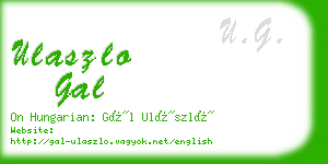 ulaszlo gal business card